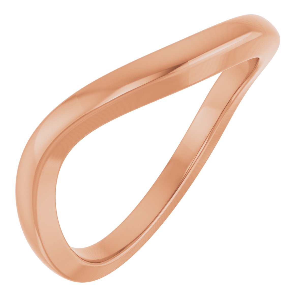 Solitaire Bypass Engagement Ring or Band
