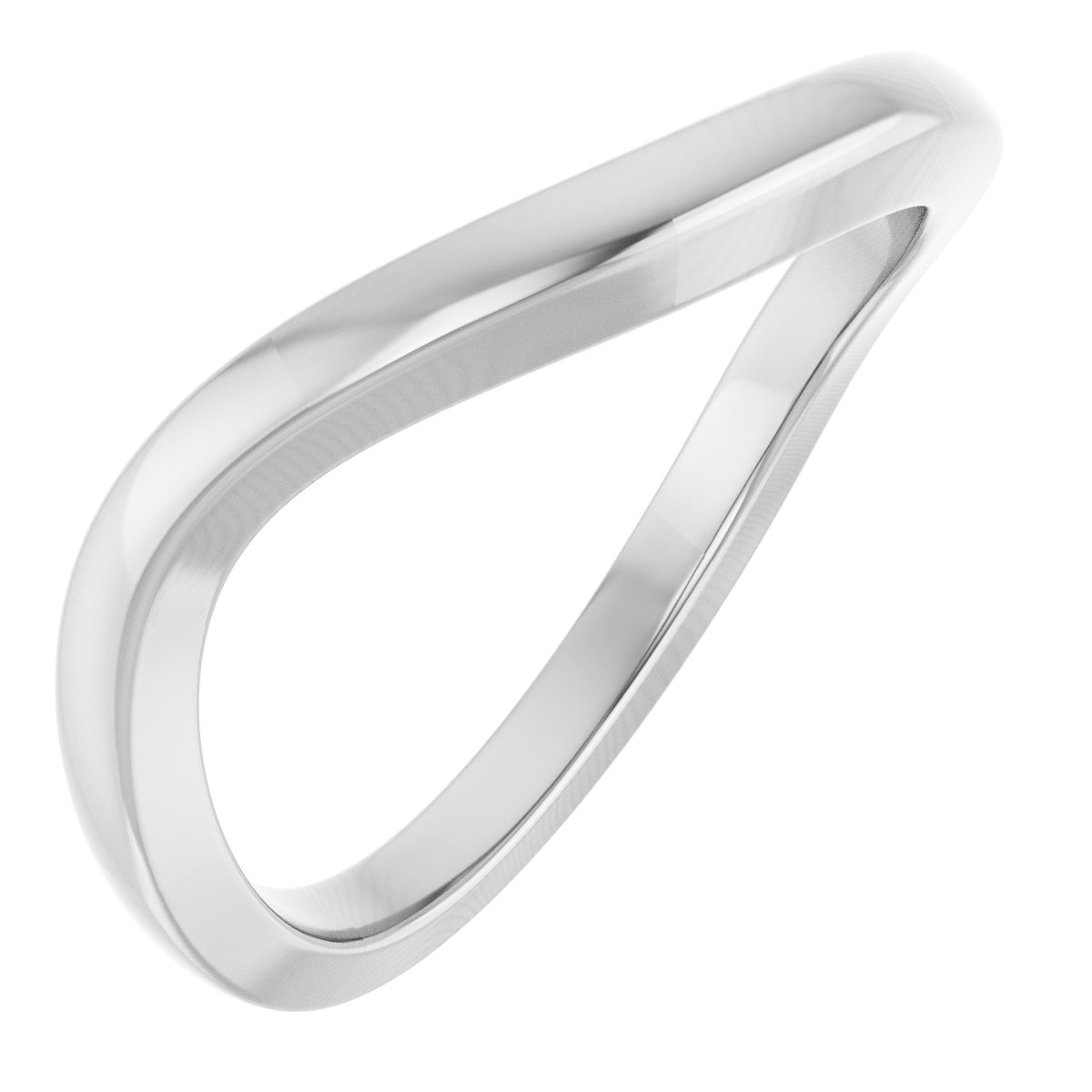 Solitaire Bypass Engagement Ring or Band