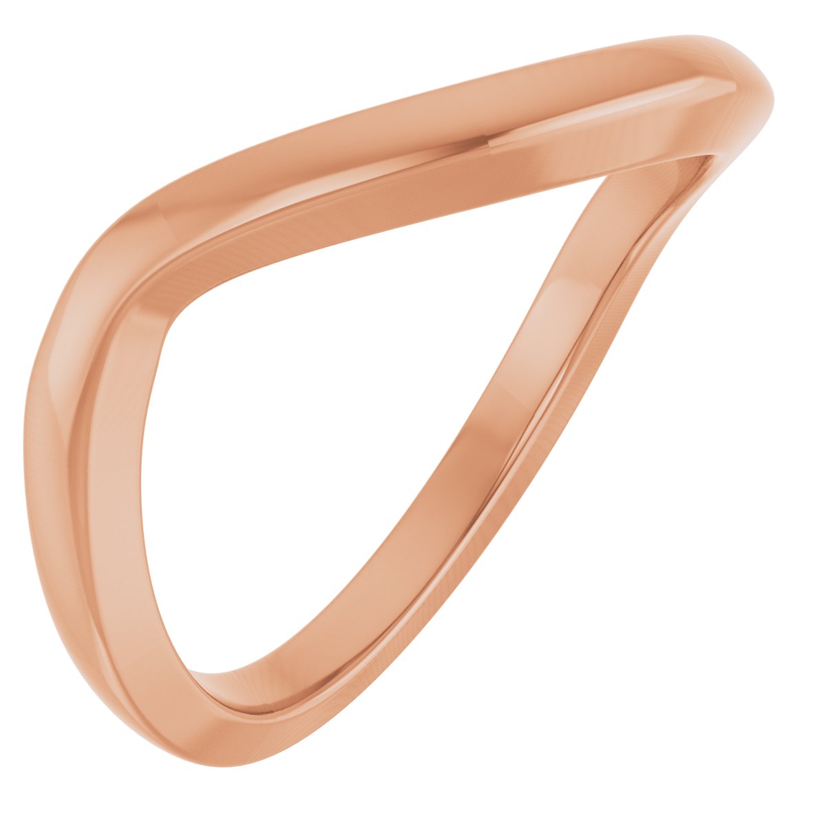Solitaire Bypass Engagement Ring or Band
