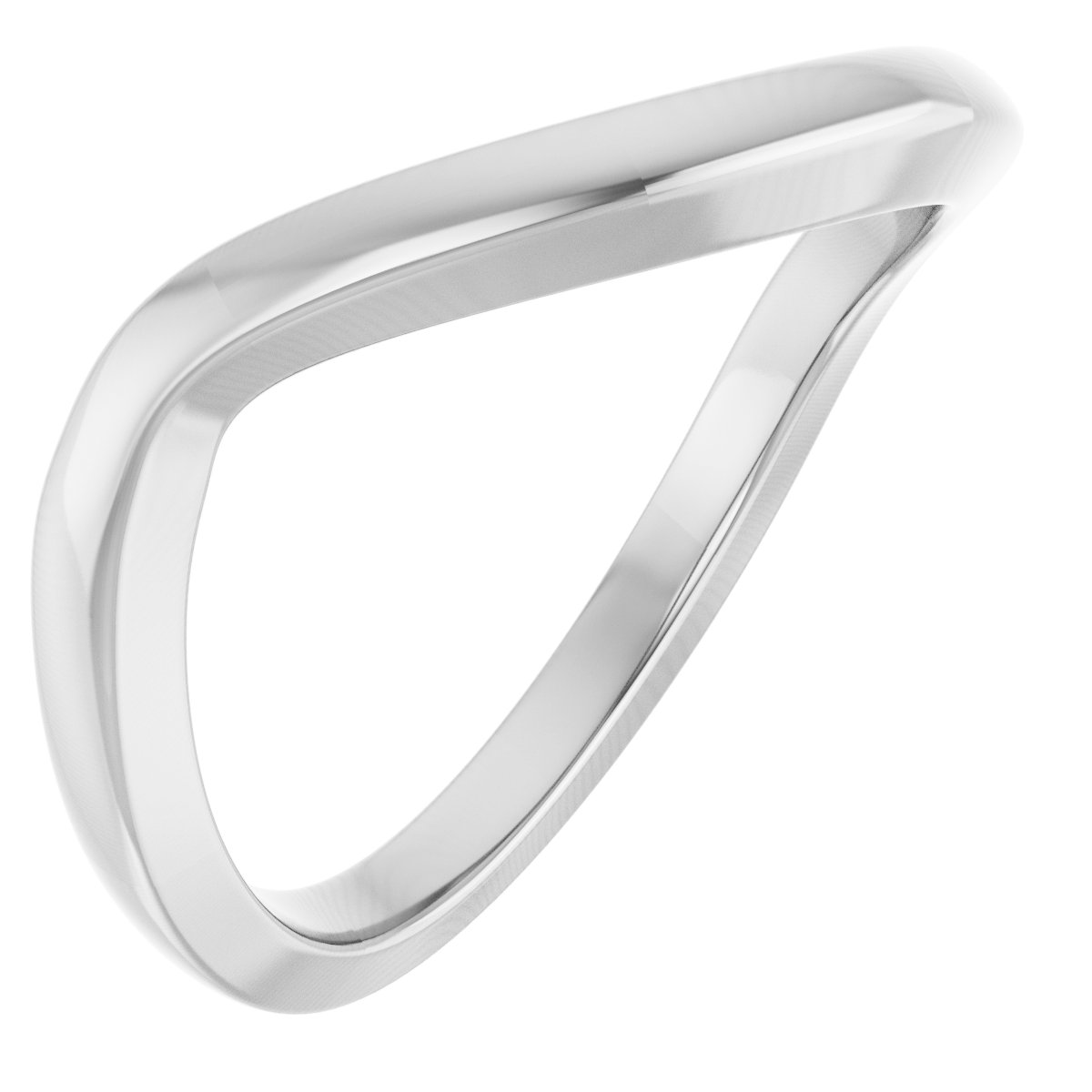 Solitaire Bypass Engagement Ring or Band
