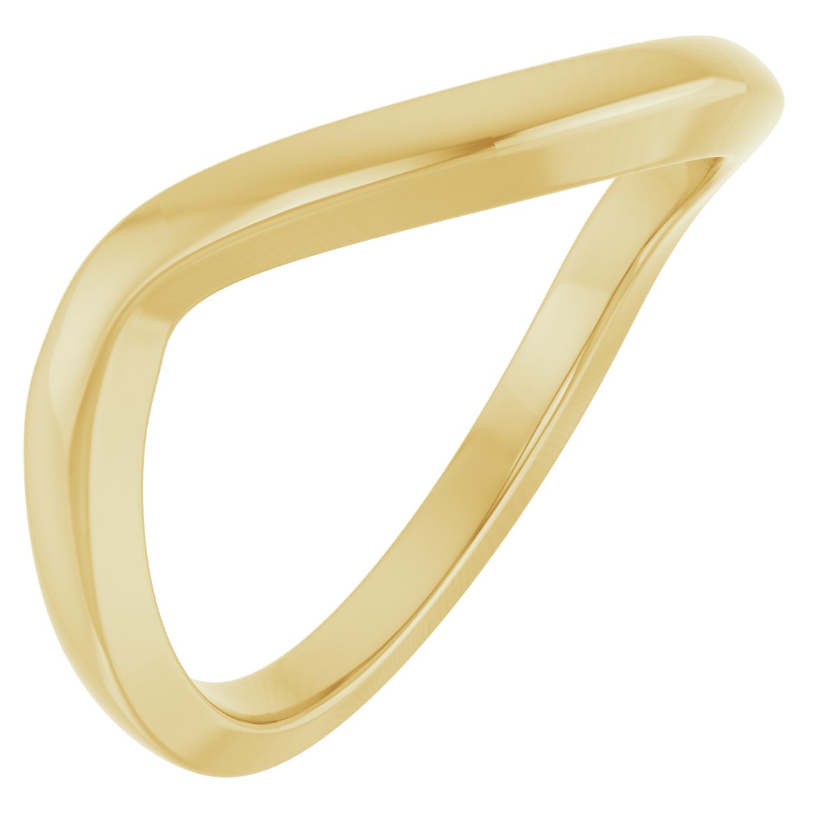 Solitaire Bypass Engagement Ring or Band
