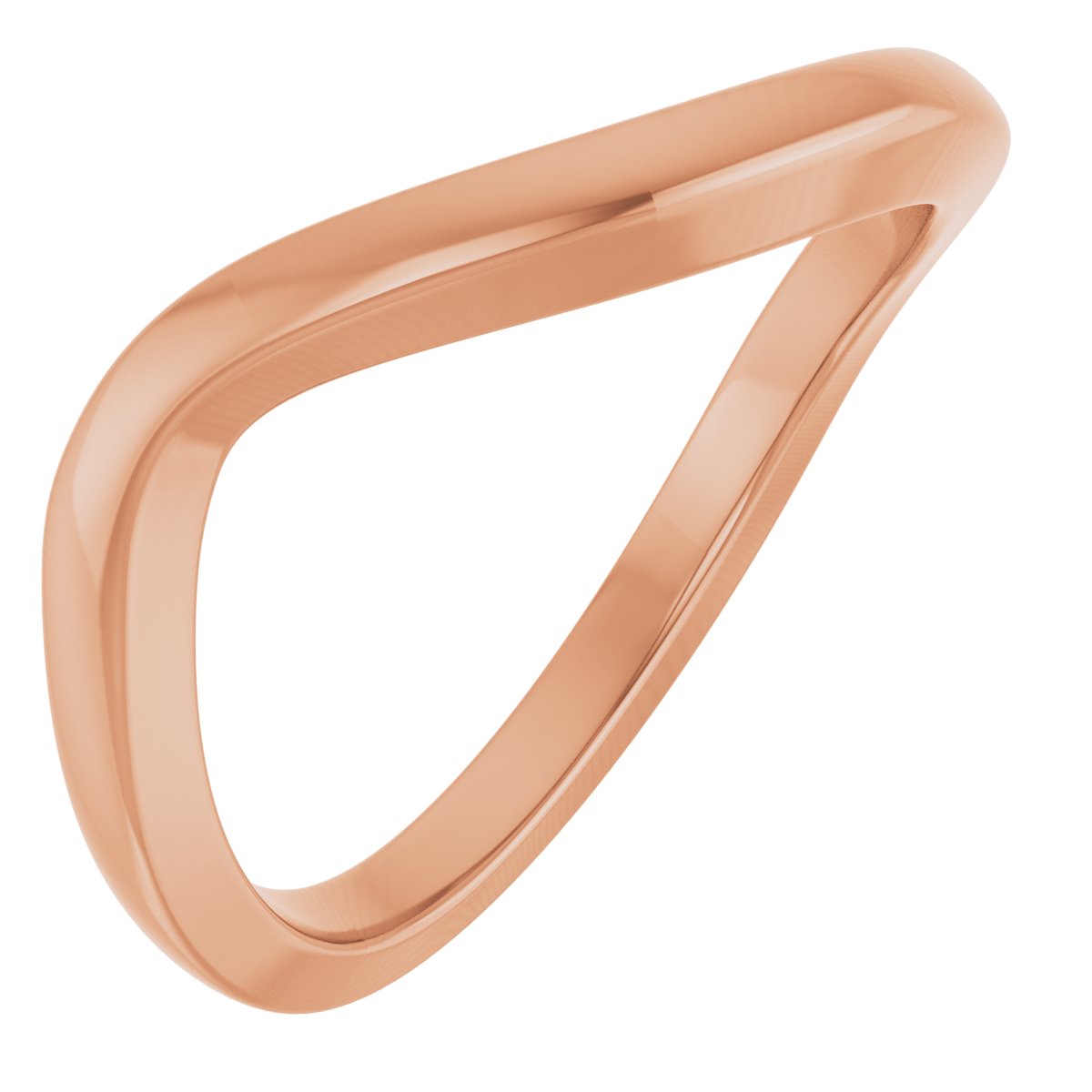 Solitaire Bypass Engagement Ring or Band