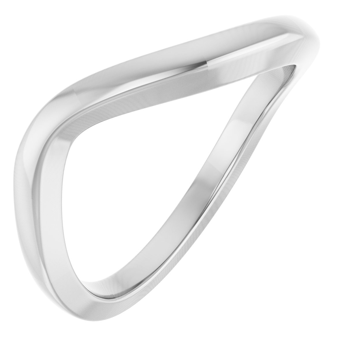 Solitaire Bypass Engagement Ring or Band