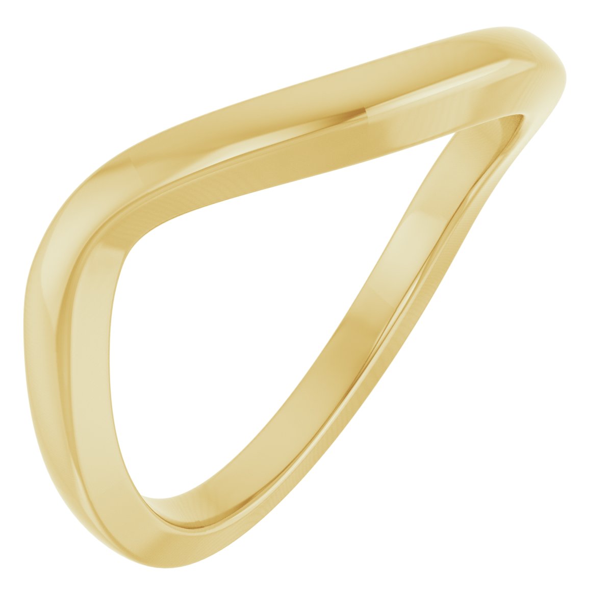 Solitaire Bypass Engagement Ring or Band