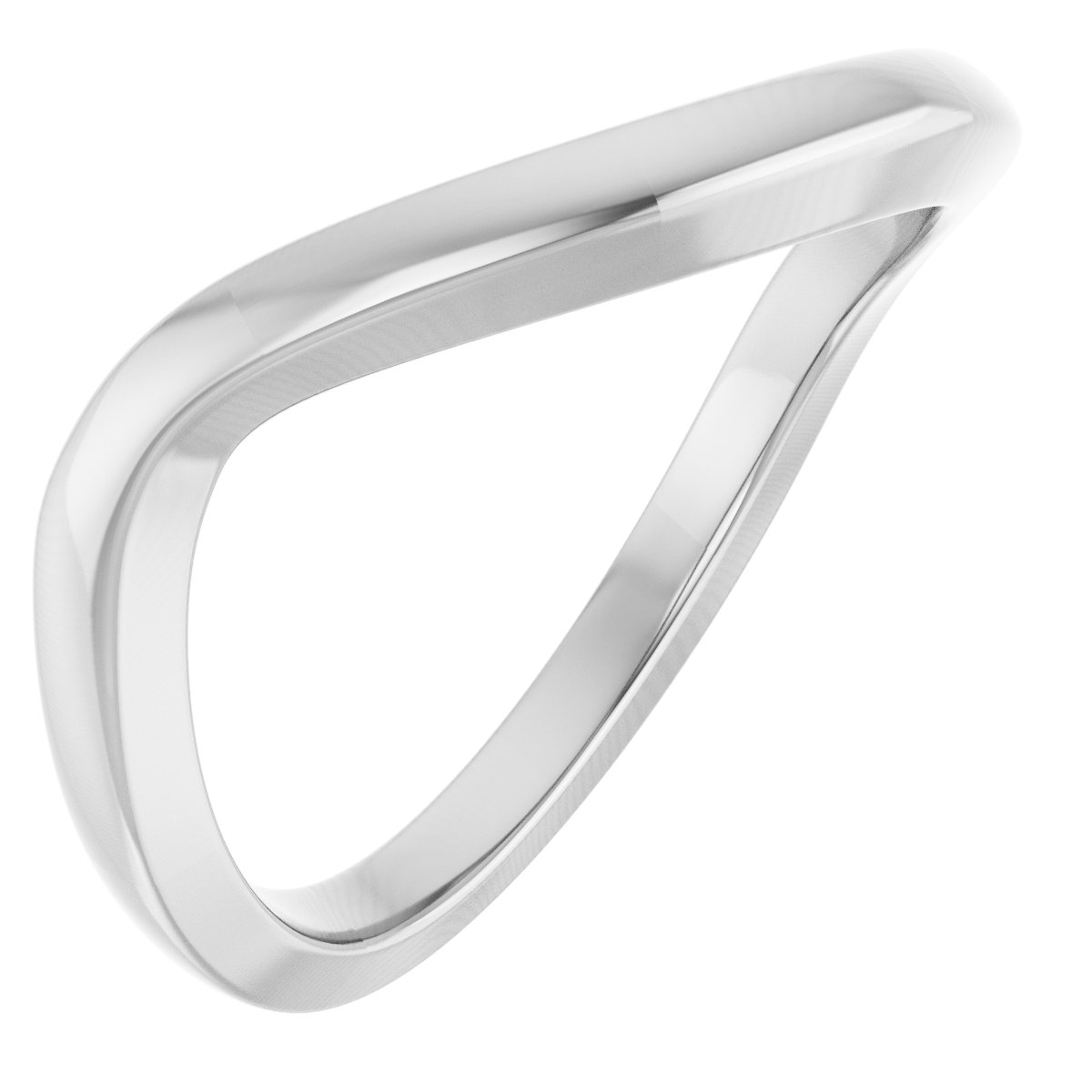 Solitaire Bypass Engagement Ring or Band