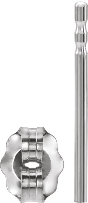 4.2 mm OD Friction Earring Post & Back Set