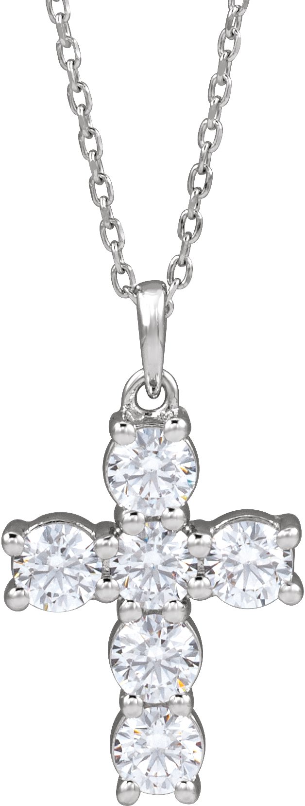 Accented Cross Necklace or Pendant