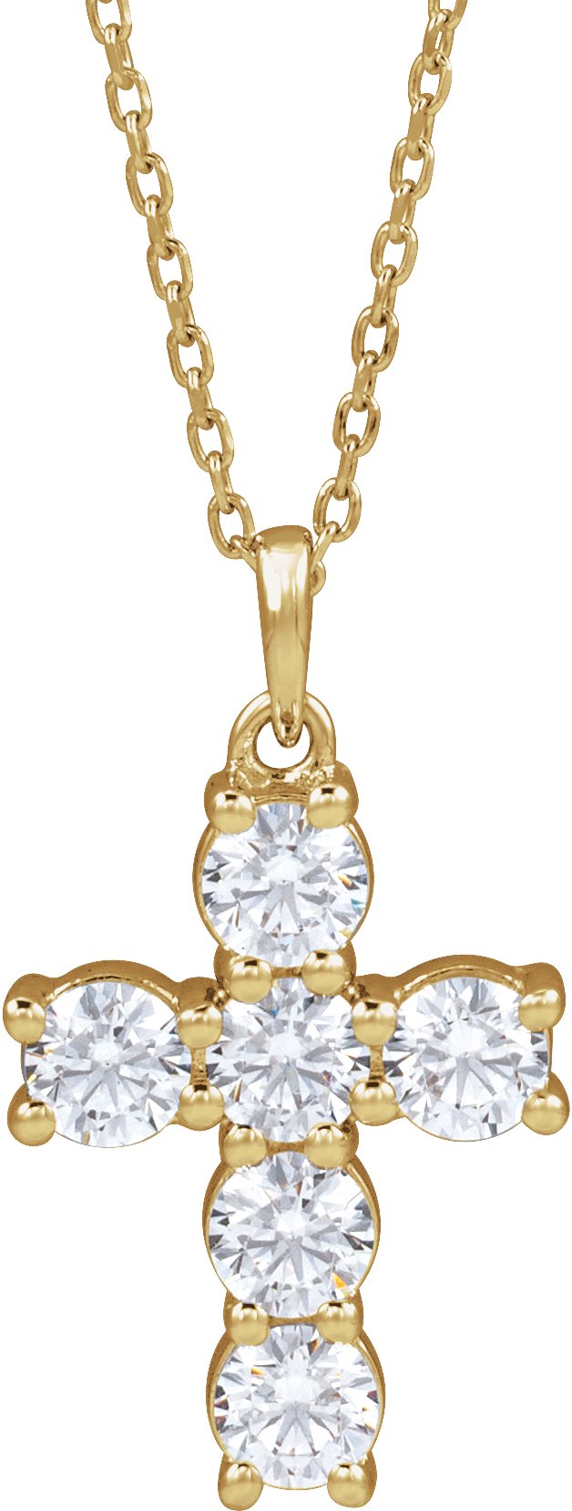 Accented Cross Necklace or Pendant