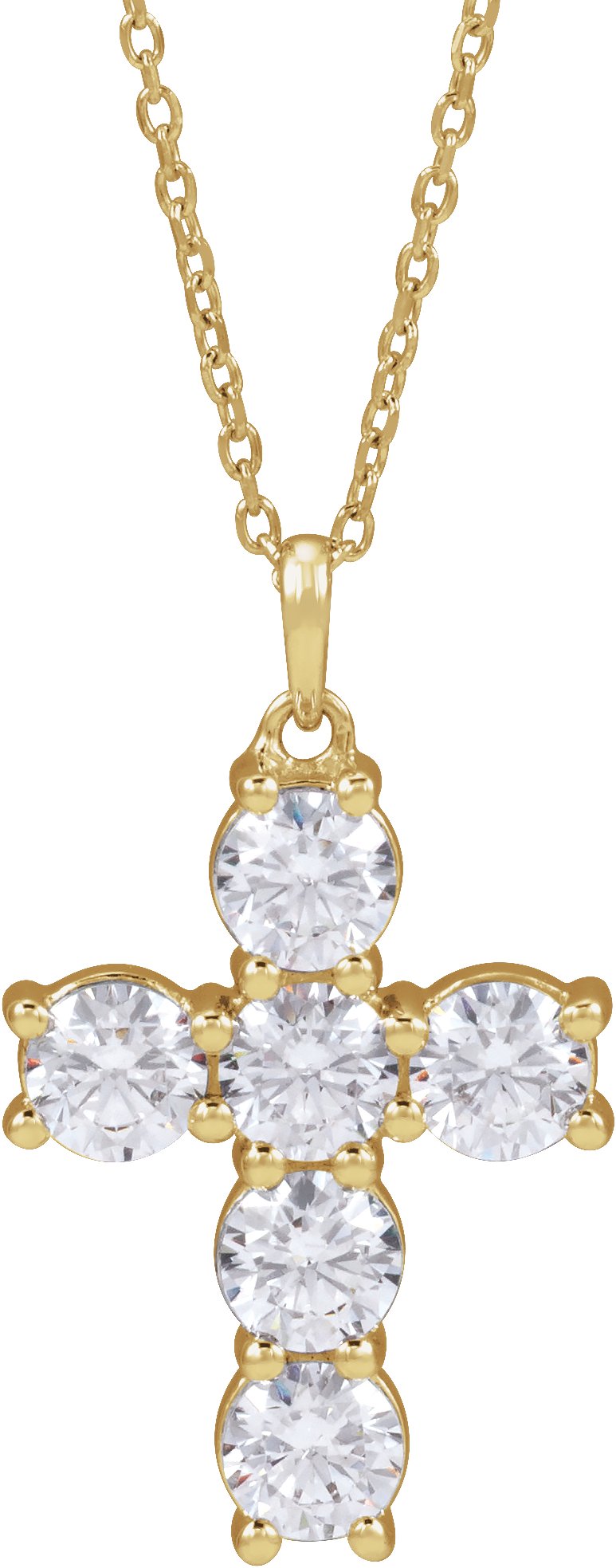 Accented Cross Necklace or Pendant
