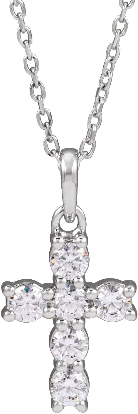 Accented Cross Necklace or Pendant