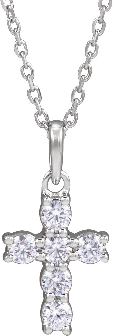 Accented Cross Necklace or Pendant