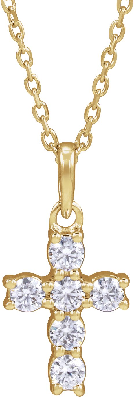 Accented Cross Necklace or Pendant