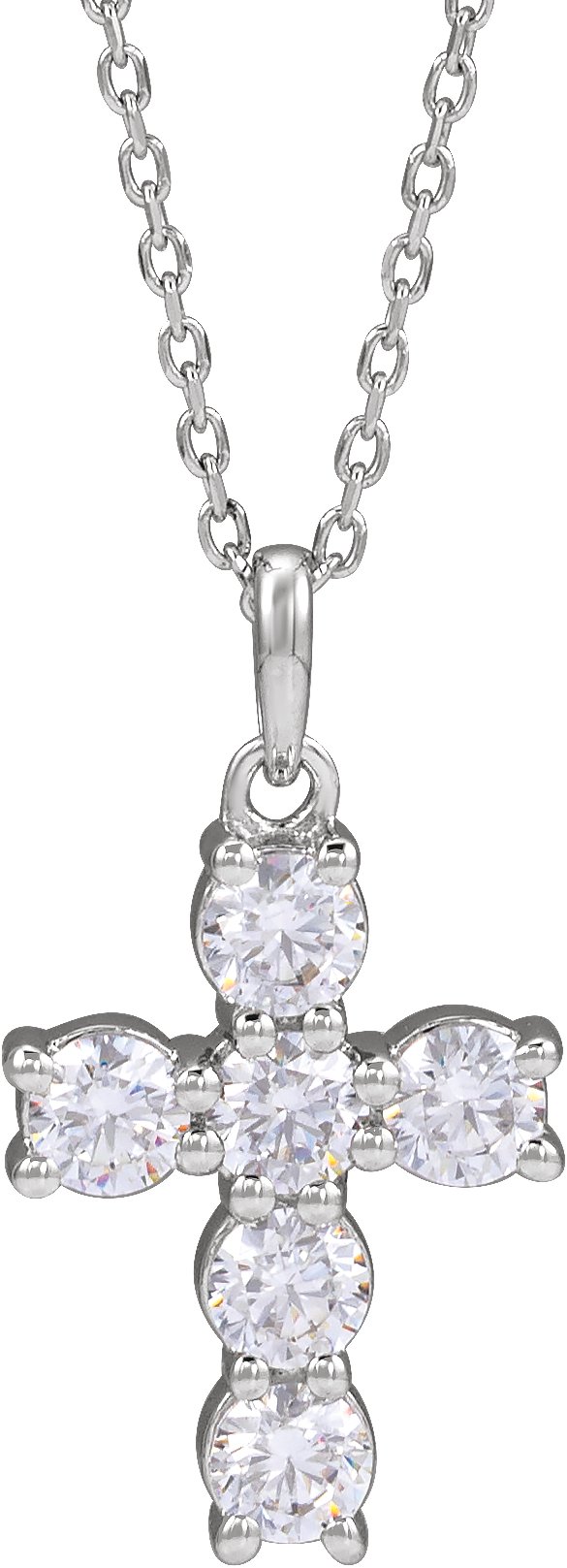 Accented Cross Necklace or Pendant