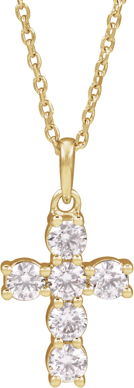 Accented Cross Necklace or Pendant