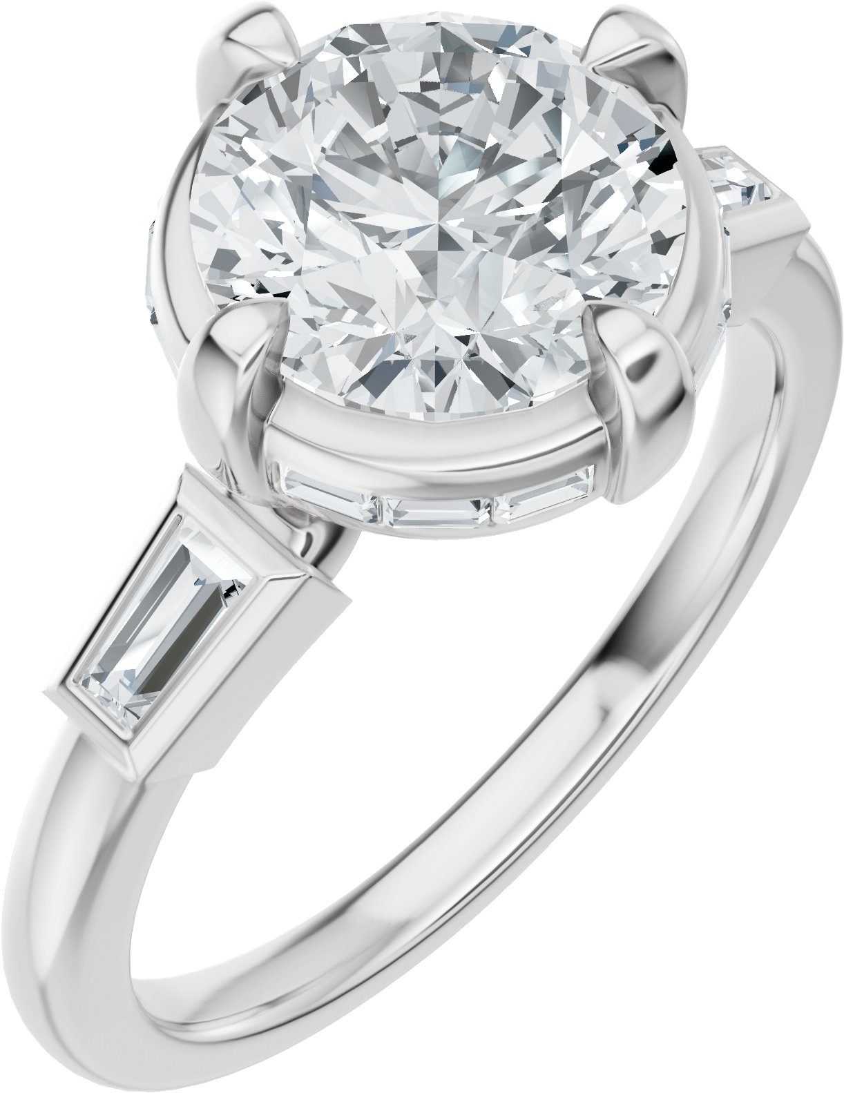 Hidden Halo-Style Engagement Ring or Band