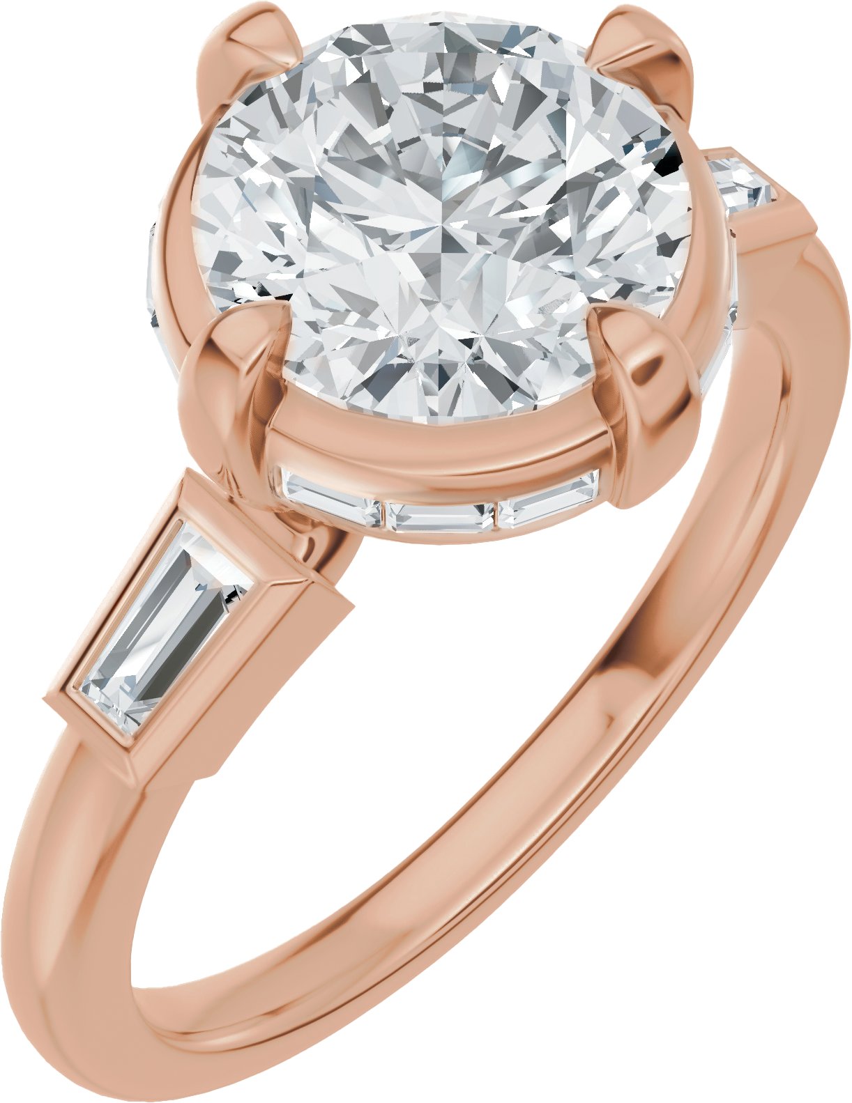 Hidden Halo-Style Engagement Ring or Band