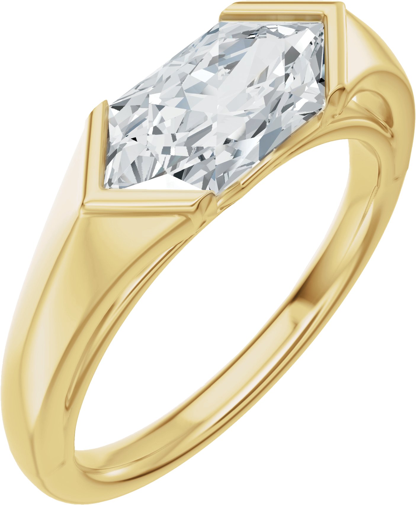 Solitaire Engagement Ring or Band