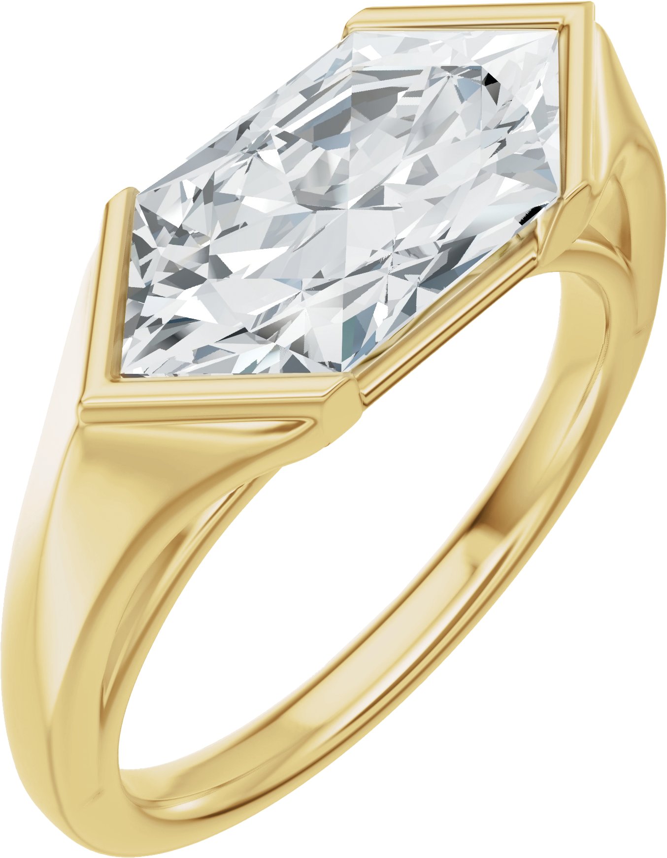 Solitaire Engagement Ring or Band