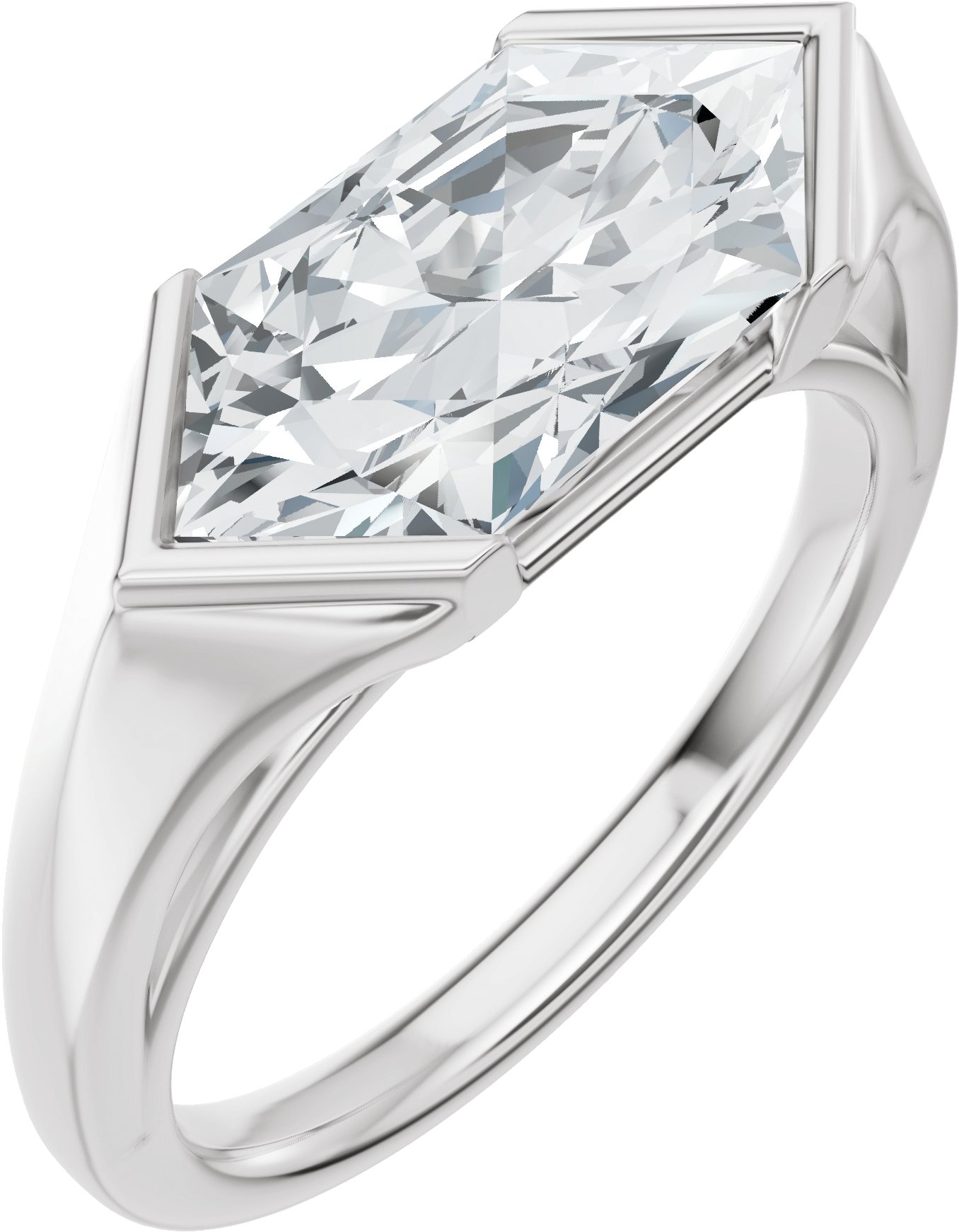 Solitaire Engagement Ring or Band