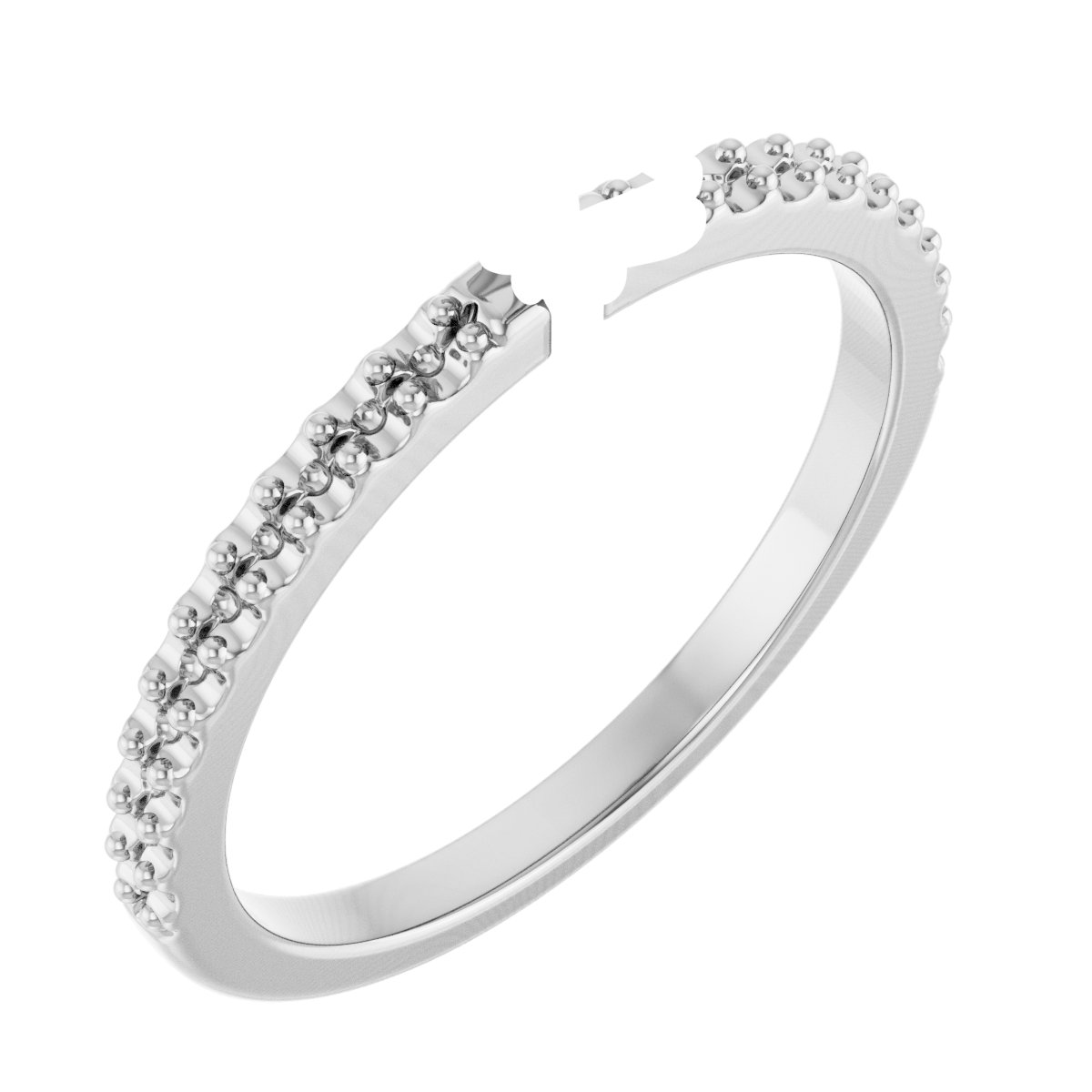 Double Claw-Prong Engagement Ring