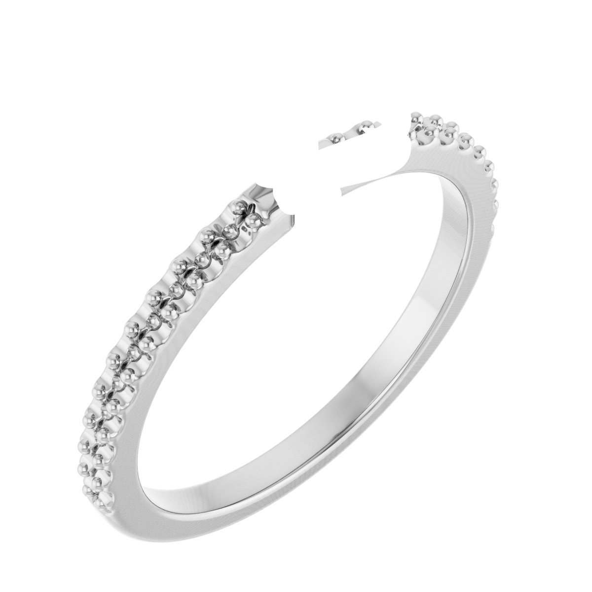 Double Claw-Prong Engagement Ring
