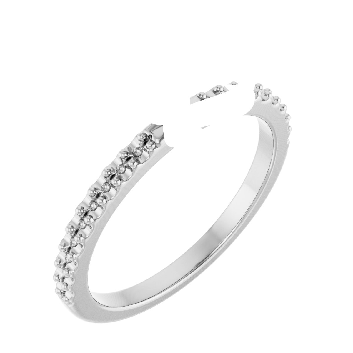 Double Claw-Prong Engagement Ring