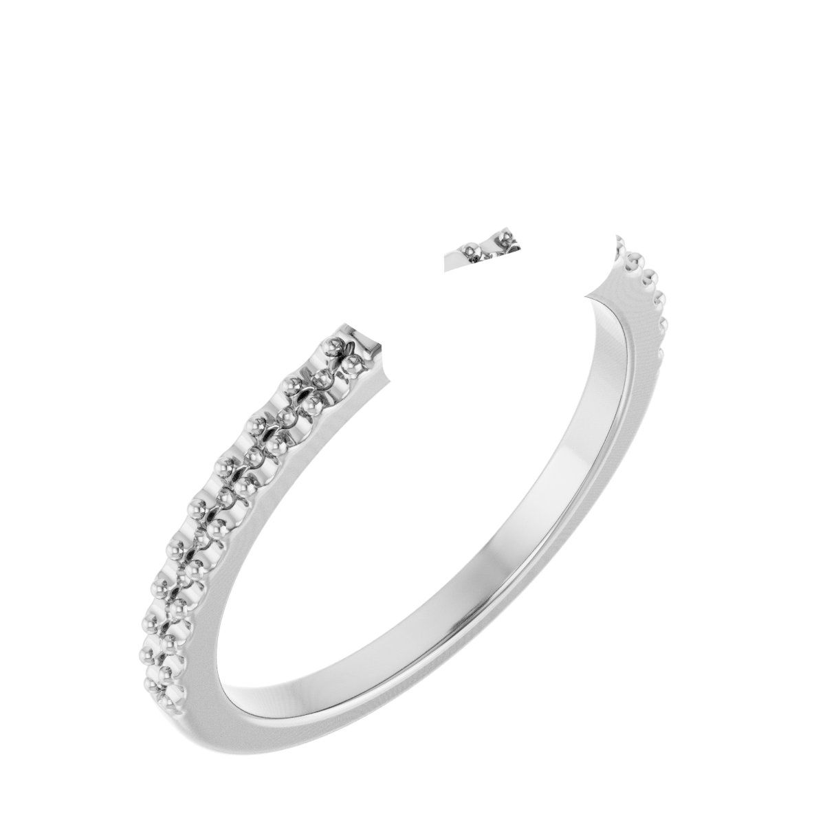 Double Claw-Prong Engagement Ring