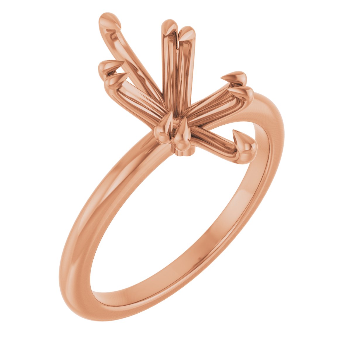 Double Claw-Prong Engagement Ring