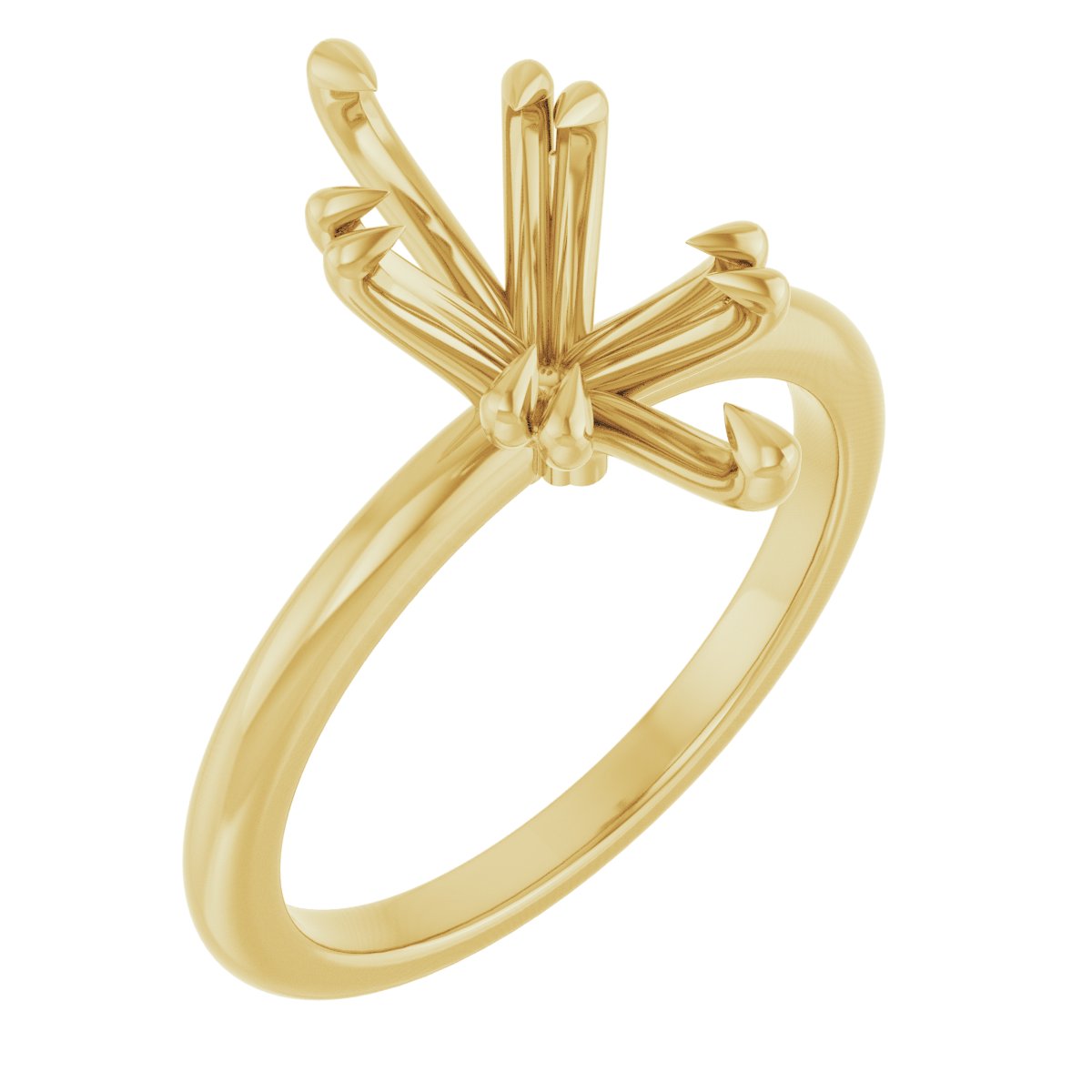 Double Claw-Prong Engagement Ring