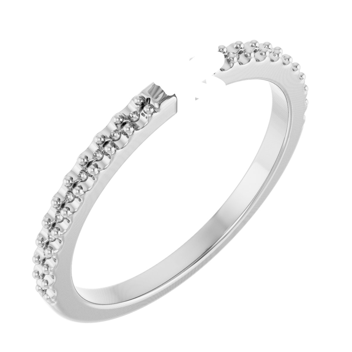 Double Claw-Prong Engagement Ring