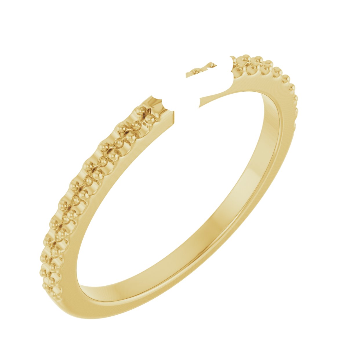 Double Claw-Prong Engagement Ring
