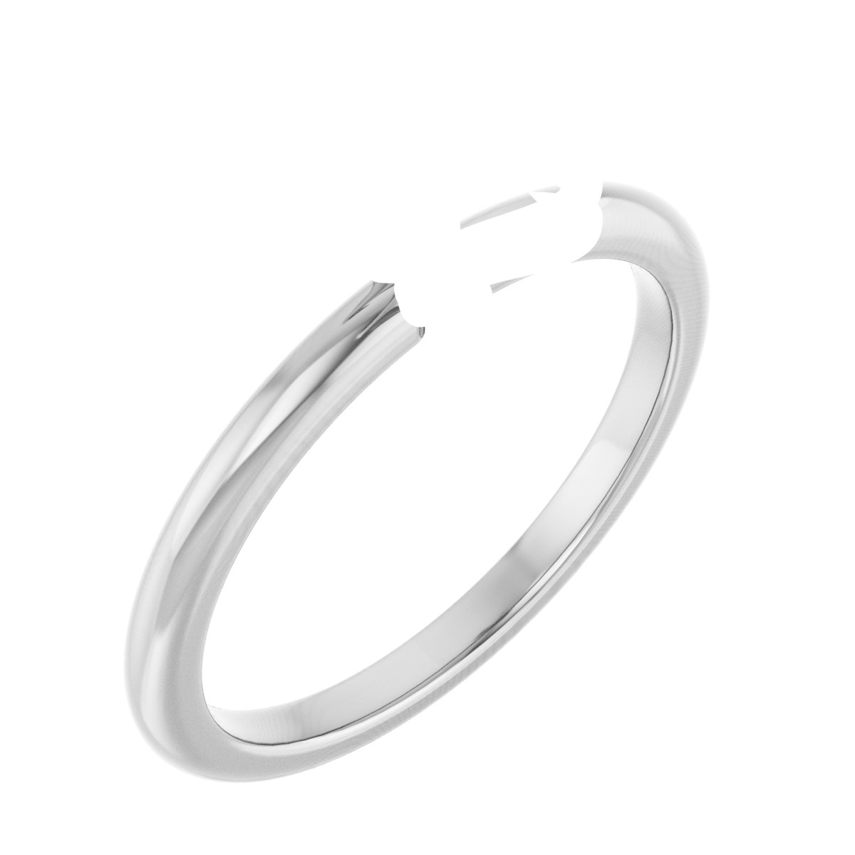 Double Claw-Prong Engagement Ring