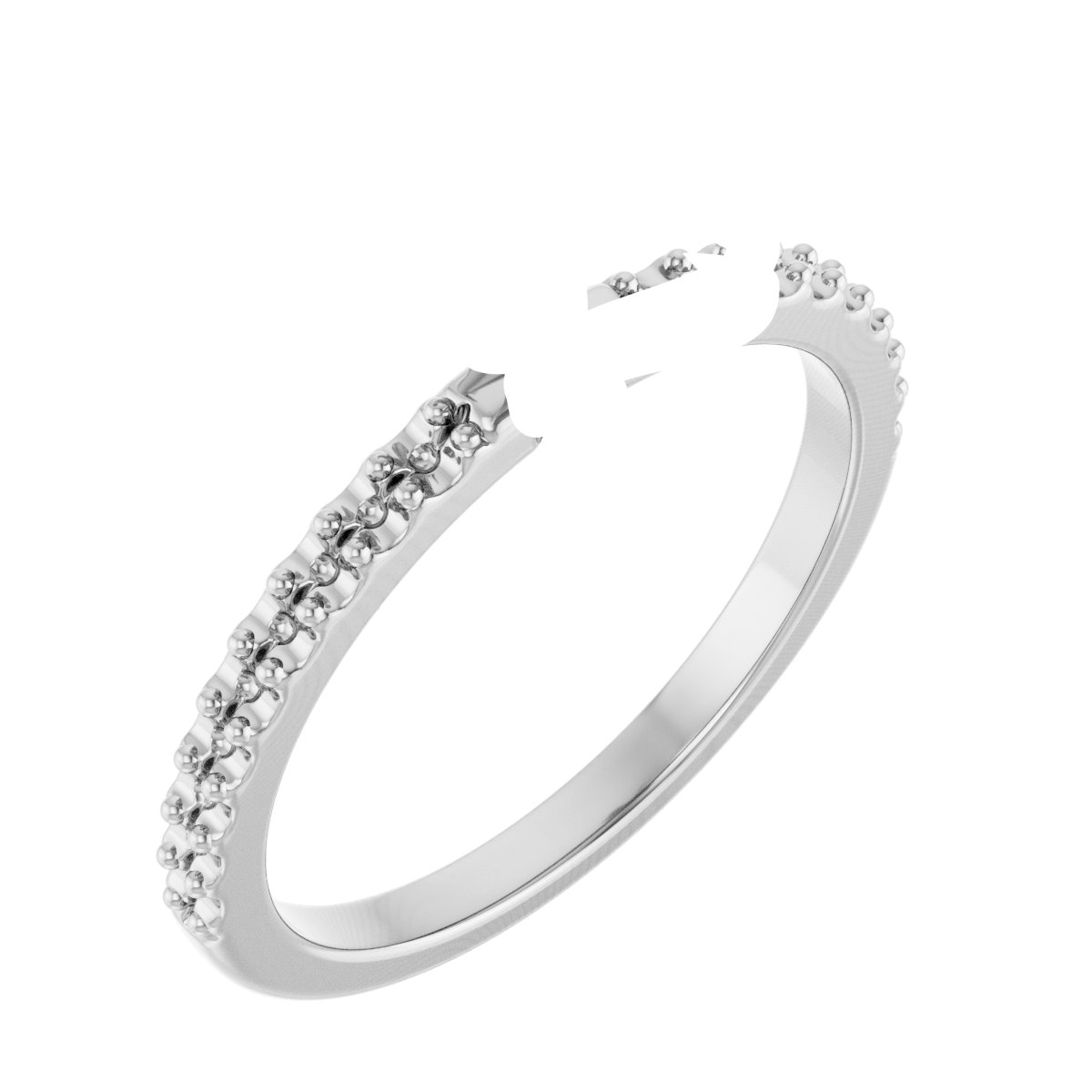 Double Claw-Prong Engagement Ring