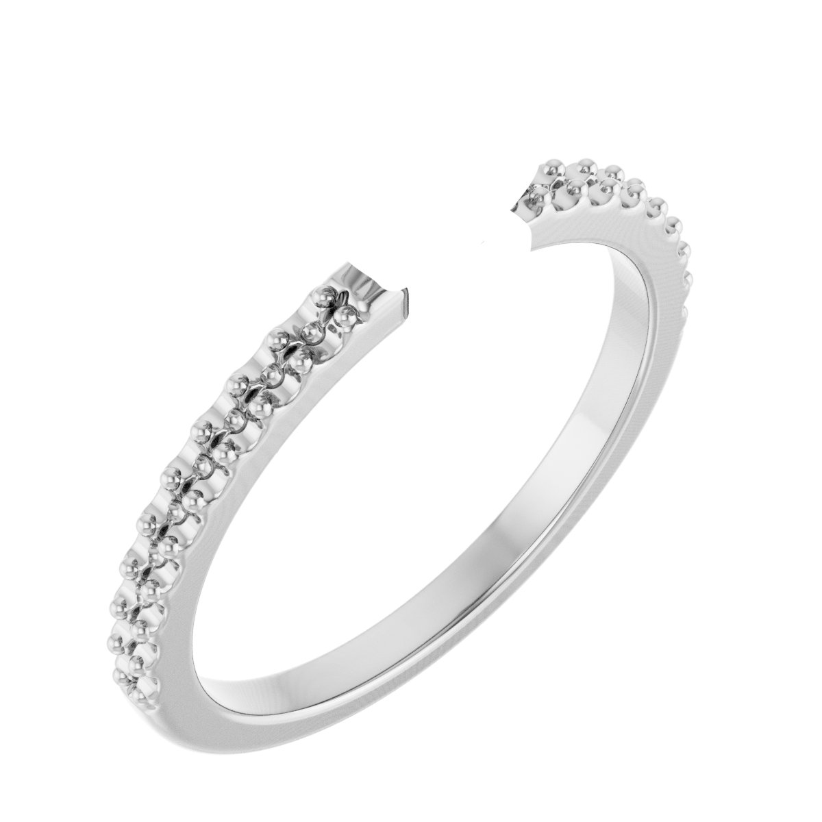 Double Claw-Prong Engagement Ring