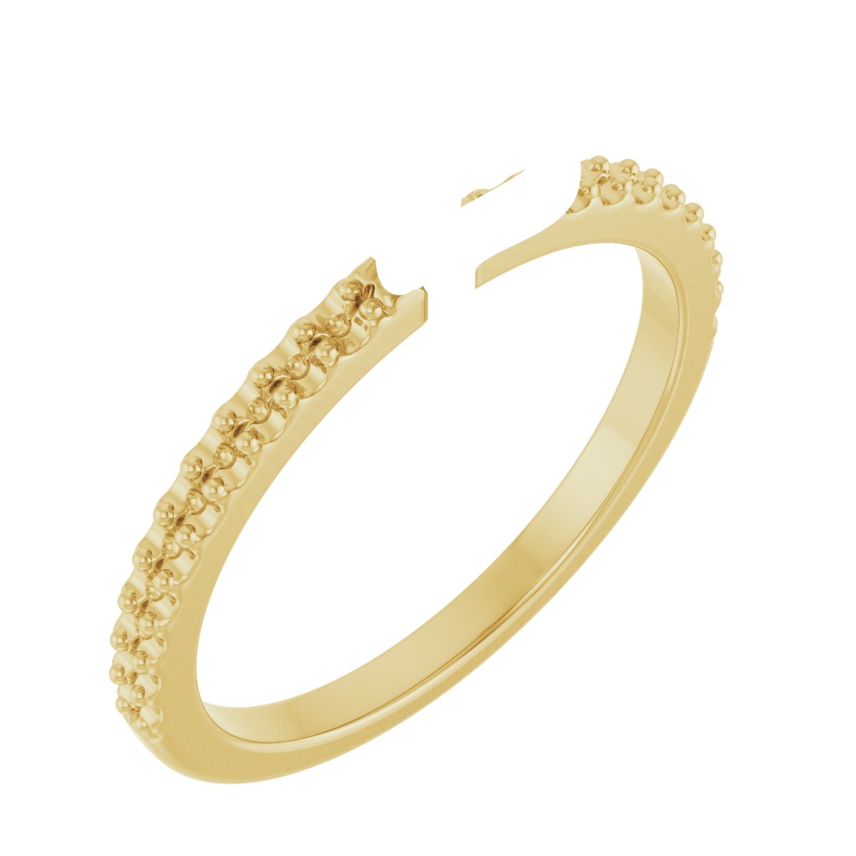 Double Claw-Prong Engagement Ring