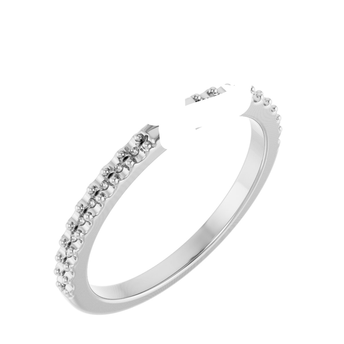 Double Claw-Prong Engagement Ring