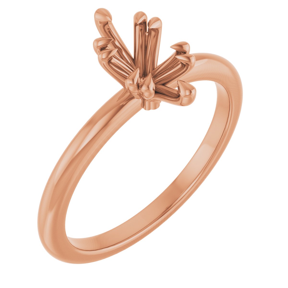 Double Claw-Prong Engagement Ring