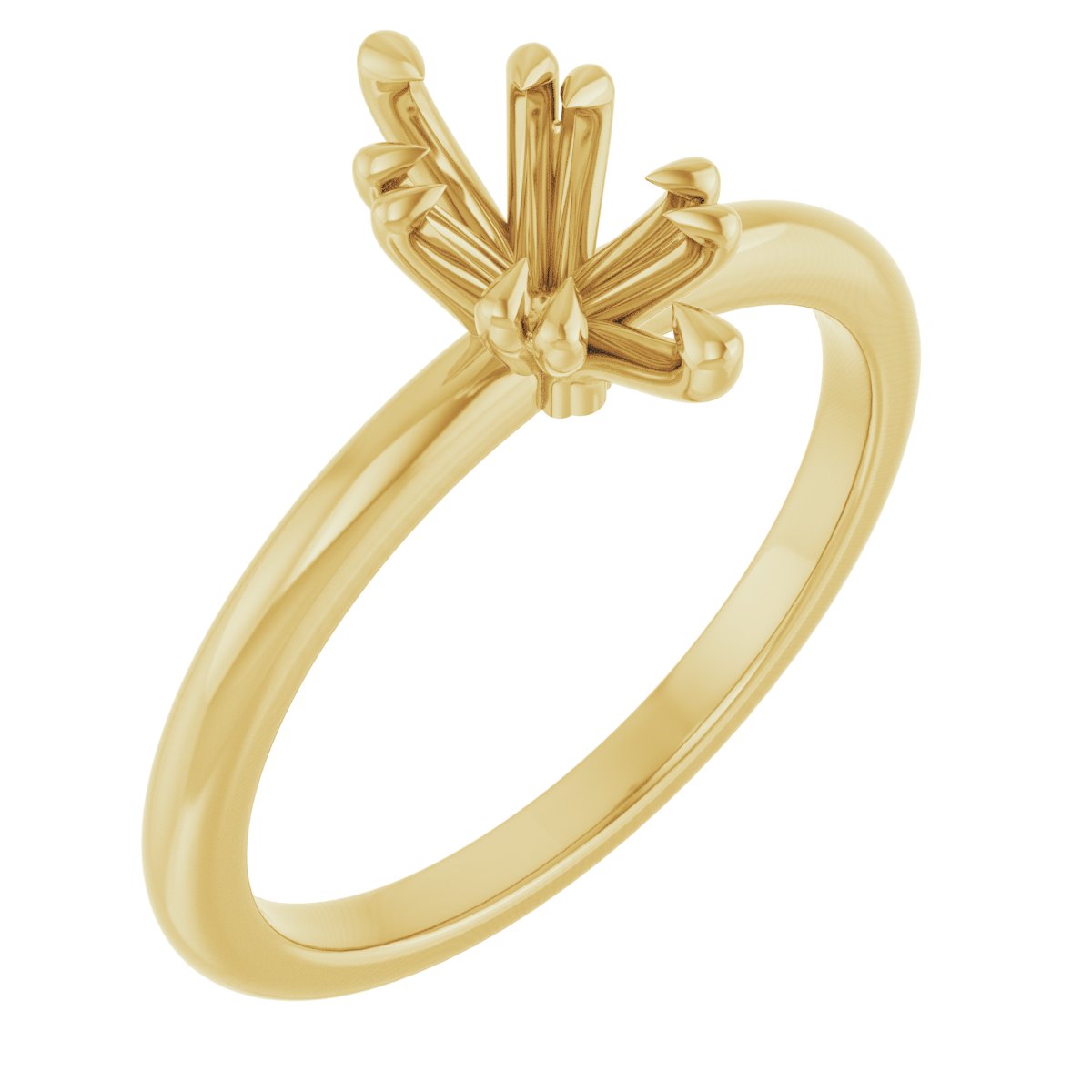 Double Claw-Prong Engagement Ring