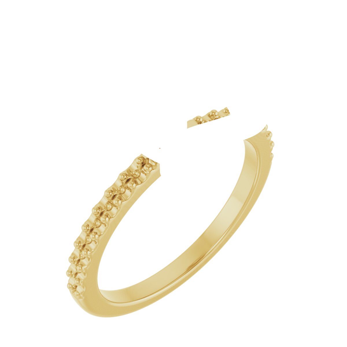 Double Claw-Prong Engagement Ring