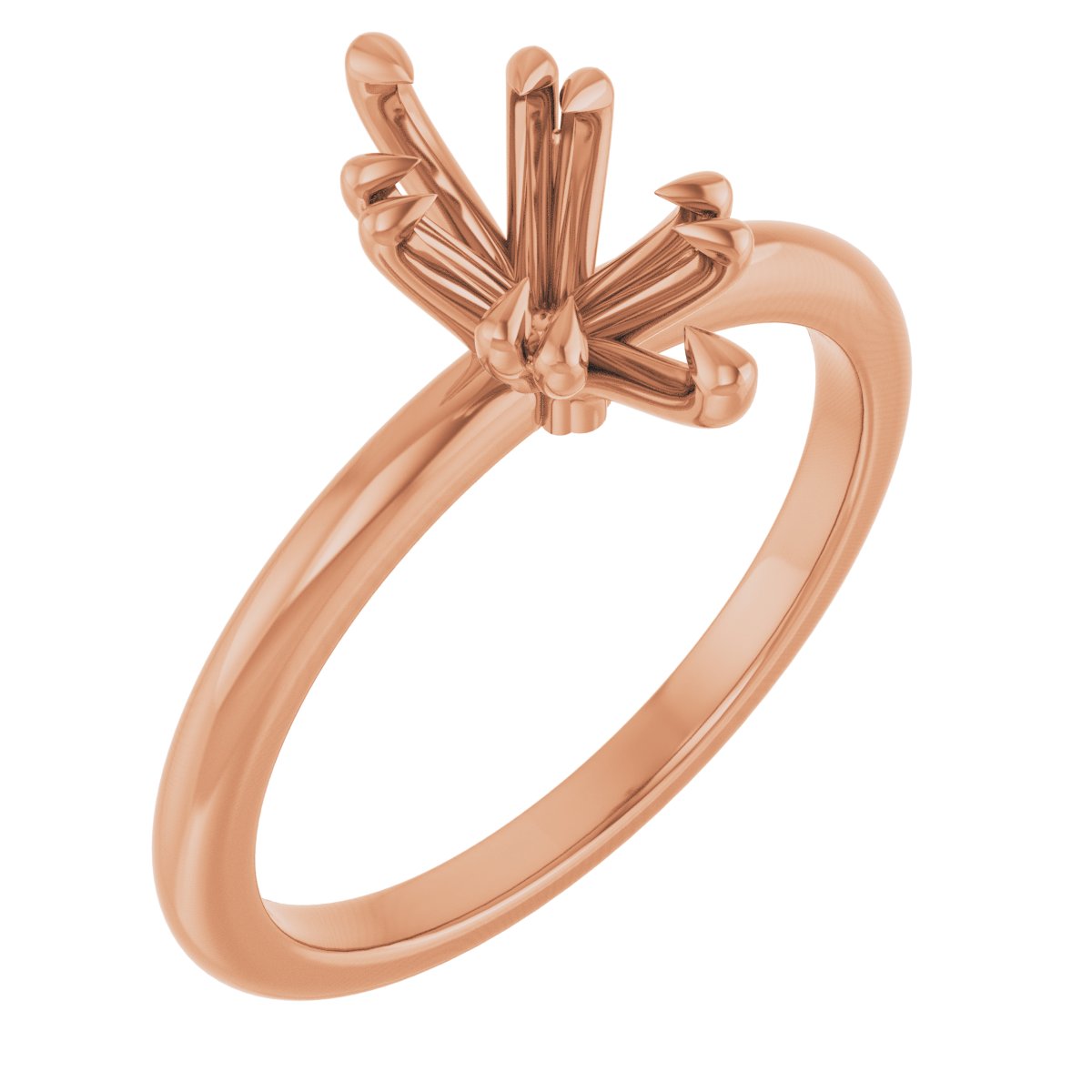Double Claw-Prong Engagement Ring