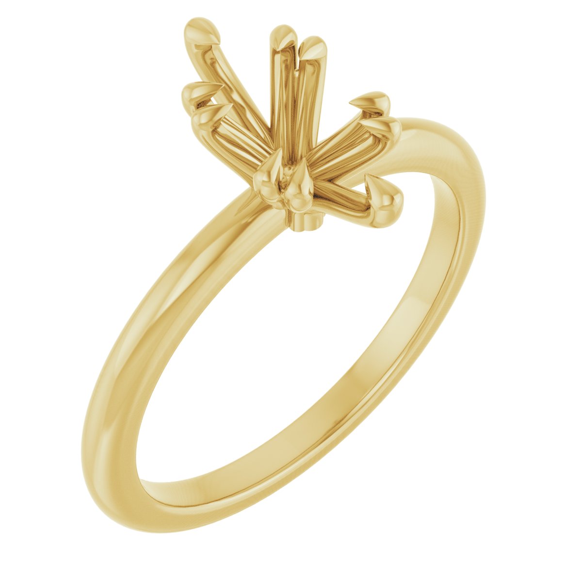 Double Claw-Prong Engagement Ring