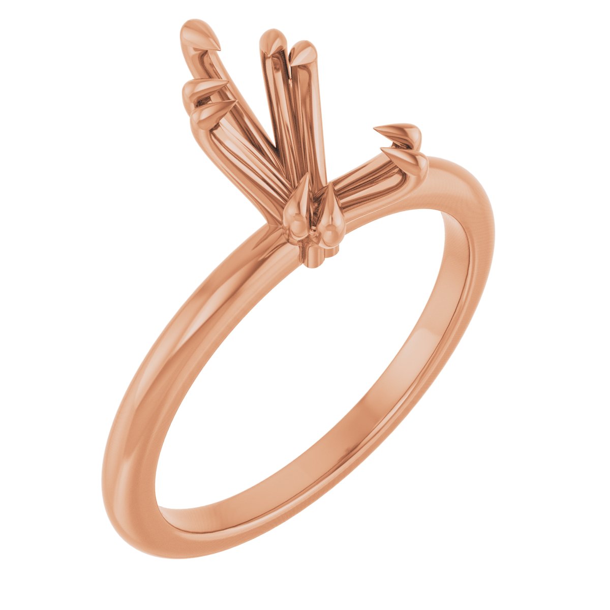 Double Claw-Prong Engagement Ring