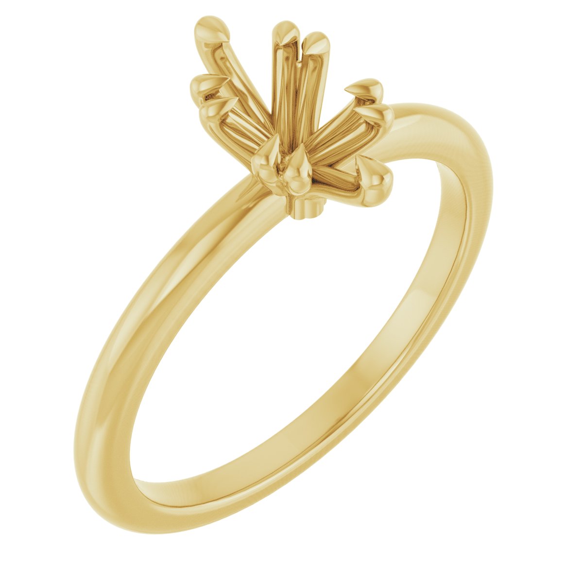 Double Claw-Prong Engagement Ring