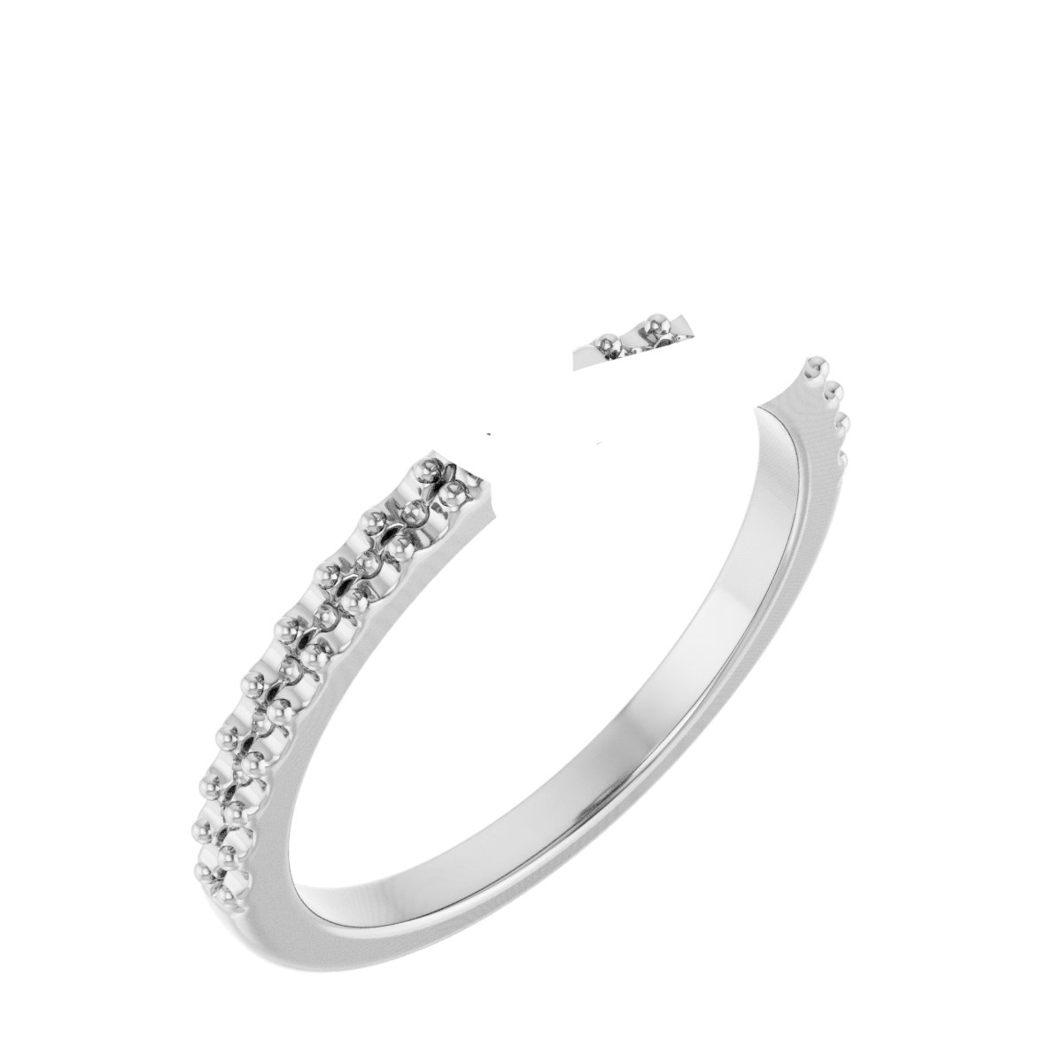 Double Claw-Prong Engagement Ring
