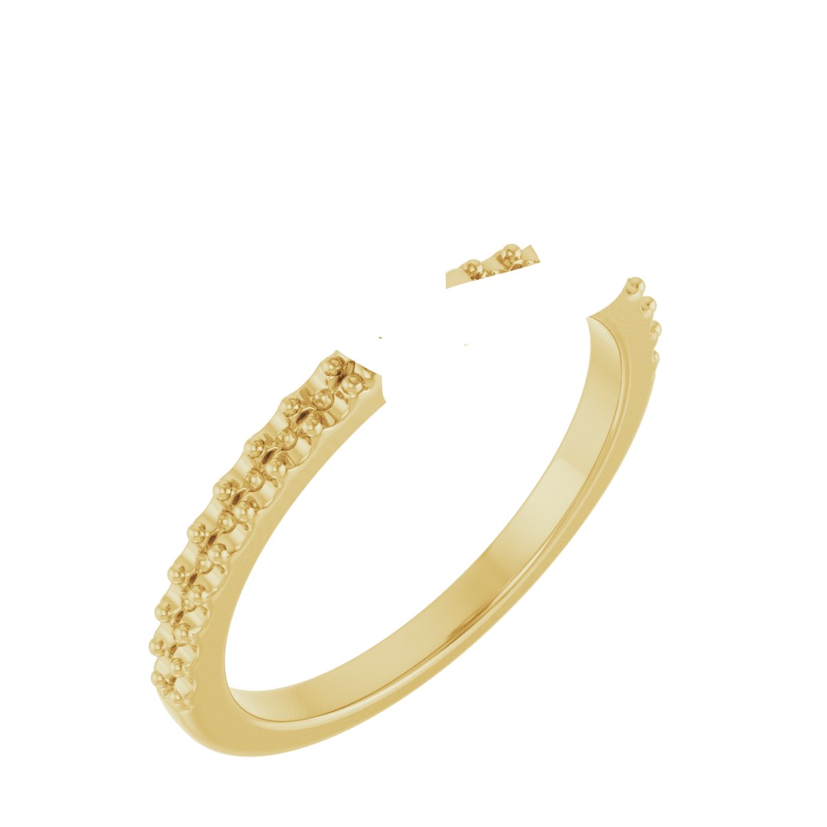 Double Claw-Prong Engagement Ring