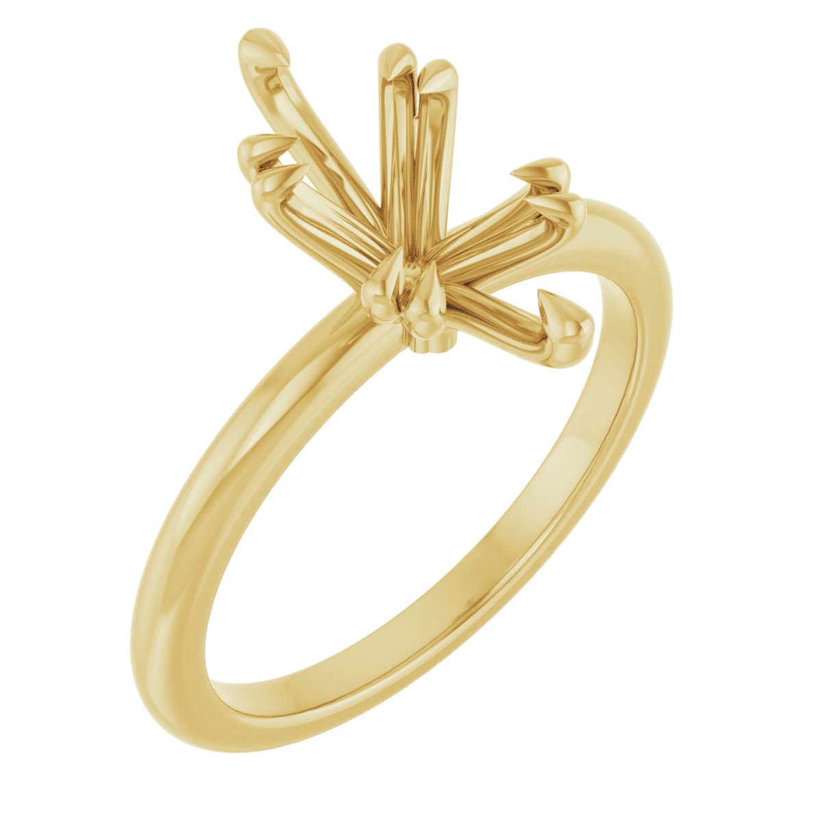 Double Claw-Prong Engagement Ring