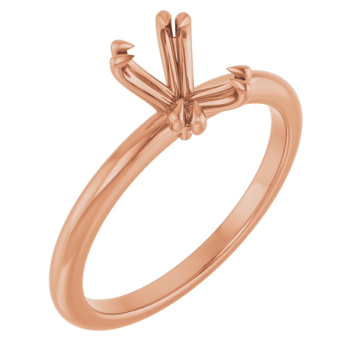 Double Claw-Prong Engagement Ring