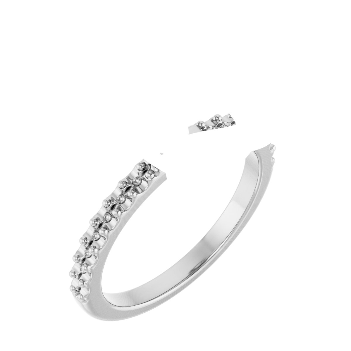 Double Claw-Prong Engagement Ring