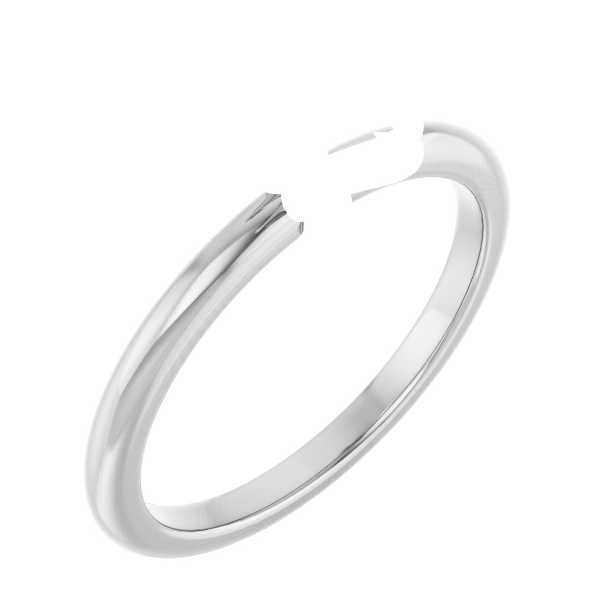 Double Claw-Prong Engagement Ring