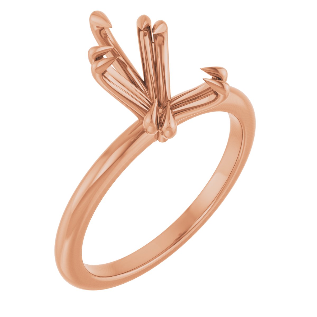 Double Claw-Prong Engagement Ring